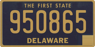 DE license plate 950865