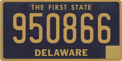 DE license plate 950866
