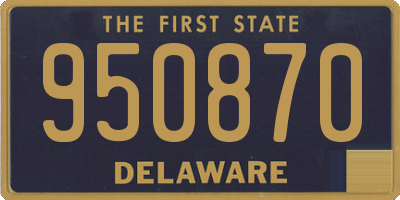 DE license plate 950870