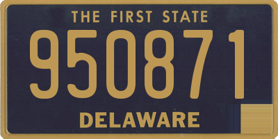 DE license plate 950871