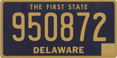DE license plate 950872
