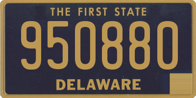DE license plate 950880