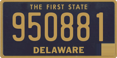 DE license plate 950881