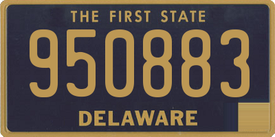 DE license plate 950883