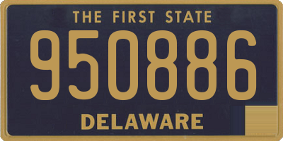 DE license plate 950886