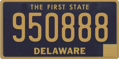 DE license plate 950888