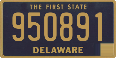 DE license plate 950891