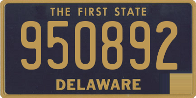 DE license plate 950892