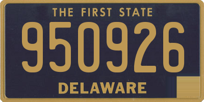 DE license plate 950926