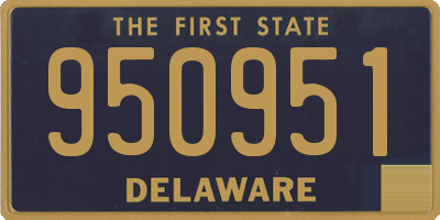 DE license plate 950951