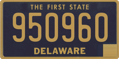 DE license plate 950960