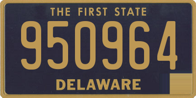 DE license plate 950964