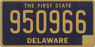 DE license plate 950966