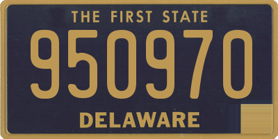 DE license plate 950970