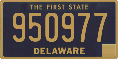 DE license plate 950977