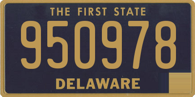 DE license plate 950978