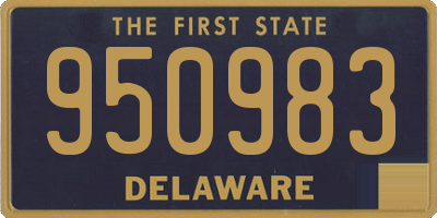 DE license plate 950983