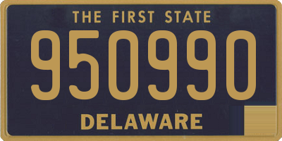 DE license plate 950990