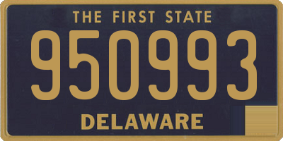 DE license plate 950993