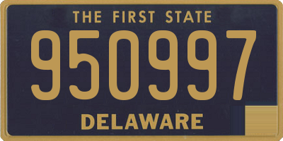 DE license plate 950997