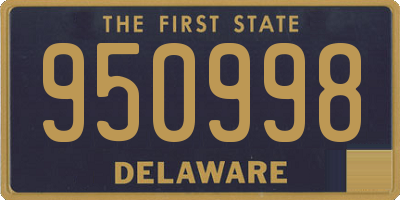 DE license plate 950998