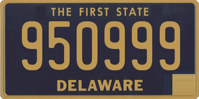 DE license plate 950999