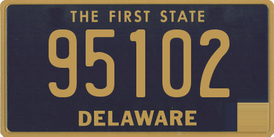 DE license plate 95102