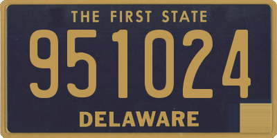 DE license plate 951024