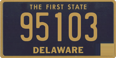 DE license plate 95103