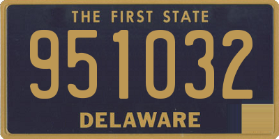 DE license plate 951032