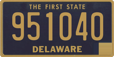 DE license plate 951040