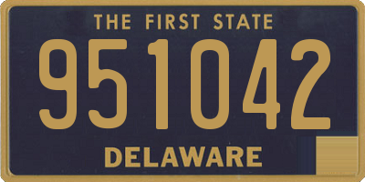 DE license plate 951042