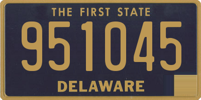 DE license plate 951045