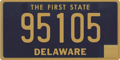 DE license plate 95105