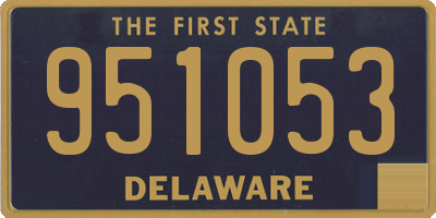 DE license plate 951053