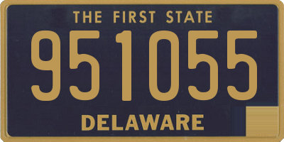 DE license plate 951055