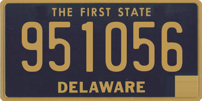 DE license plate 951056