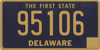 DE license plate 95106