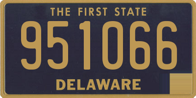 DE license plate 951066