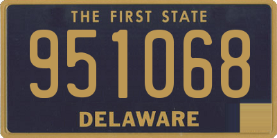 DE license plate 951068