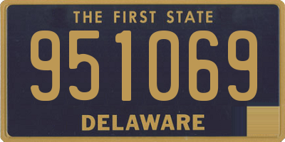 DE license plate 951069