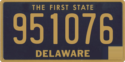 DE license plate 951076