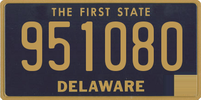 DE license plate 951080