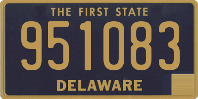 DE license plate 951083