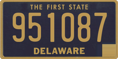 DE license plate 951087