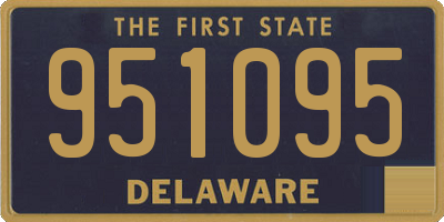 DE license plate 951095