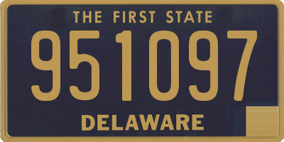 DE license plate 951097