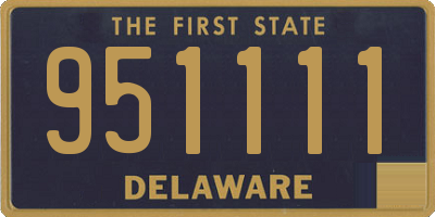 DE license plate 951111