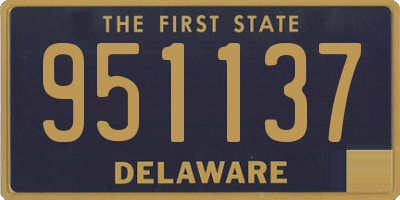 DE license plate 951137