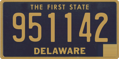 DE license plate 951142